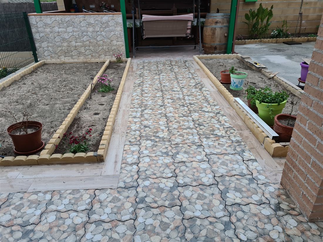 Zona exterior revestida